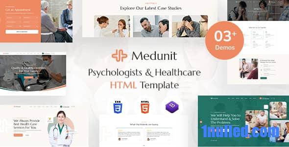 Medunit Nulled - HTML-шаблон для психологов и здравоохранения