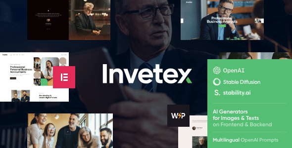 Invetex v2.0 Nulled - Тема WordPress для бизнес-консалтинга и инвестиций + RTL