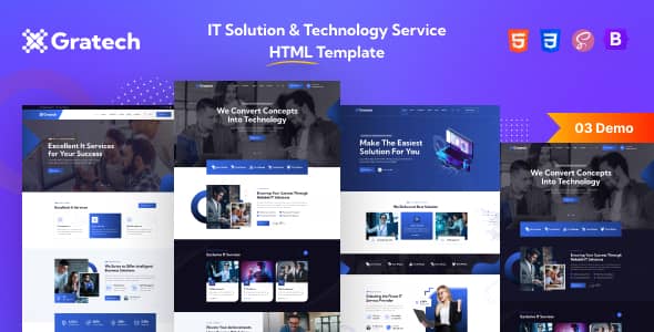 Gratech Nulled - HTML-шаблон ИТ-услуг и технологий
