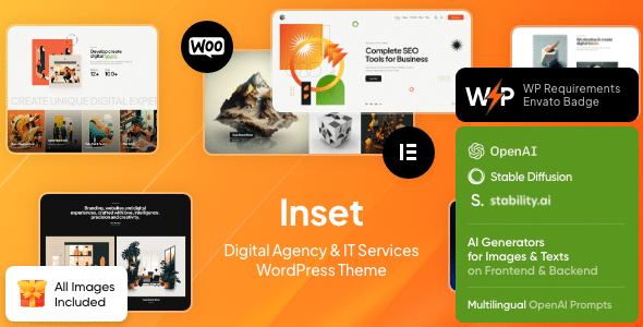 Inset v1.1.2 Nulled - Тема WordPress для цифровых агентств по ИТ-услугам