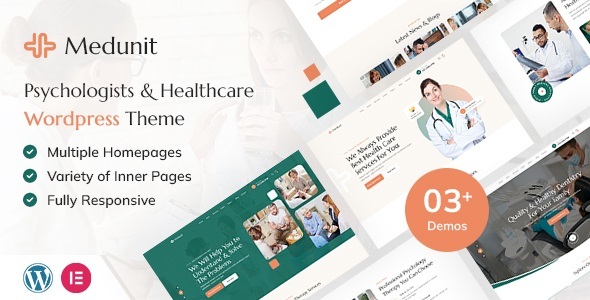 Medunit v1.0 Nulled - Тема WordPress «Психология, здравоохранение»