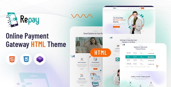 Repay Nulled - HTML-шаблон платежного шлюза