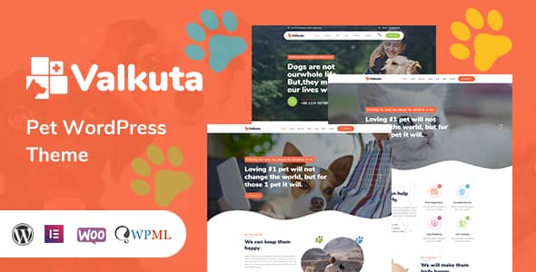 Valkuta v1.2.4 Nulled - Тема WordPress для домашних животных