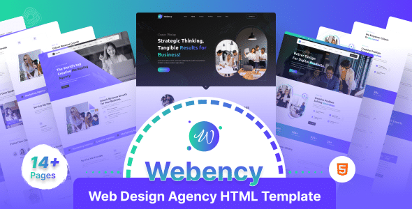 Webency Nulled - HTML-шаблон агентства веб-дизайна