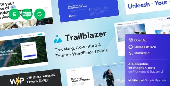 Trailblazer v1.0 Nulled - Тема путешествия + AI