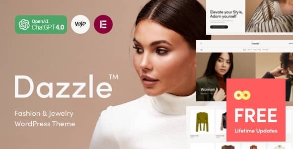 Dazzle v1.0 Nulled - Тема WordPress для модных ювелирных изделий