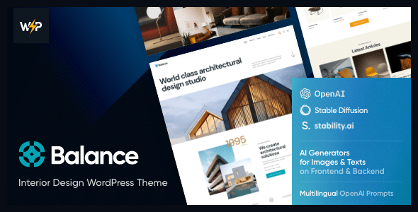 Balance v1.0 Nulled - Тема WordPress для дизайна интерьера