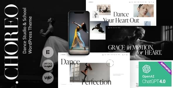 Choreo v1.0 Nulled - Тема WordPress для танцевальной студии