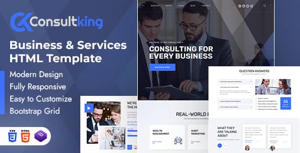 Consultking Nulled - Бизнес HTML-шаблон