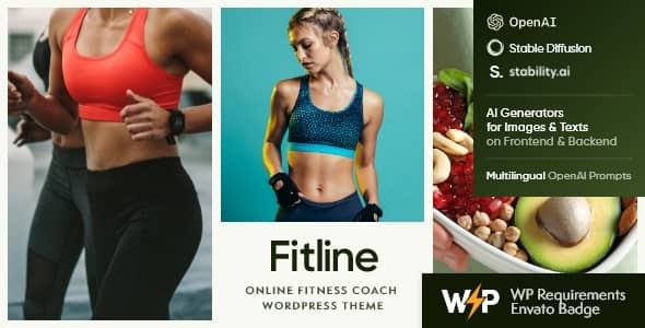 FitLine v1.0 Nulled - Тема WordPress для онлайн-тренера по фитнесу