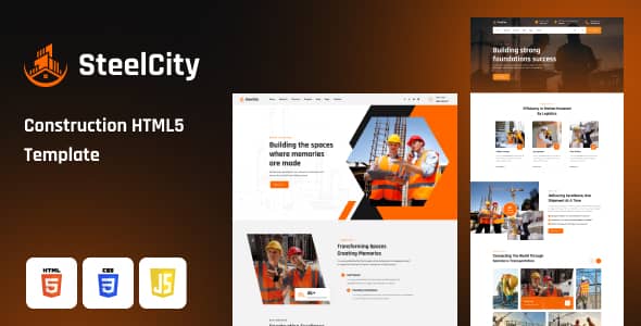 SteelCity Nulled - Строительный HTML-шаблон