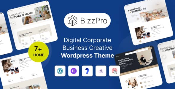 Bizzpro v1.0.1 – Digital Corporate Business Creative WordPress Theme Multipurpose - 