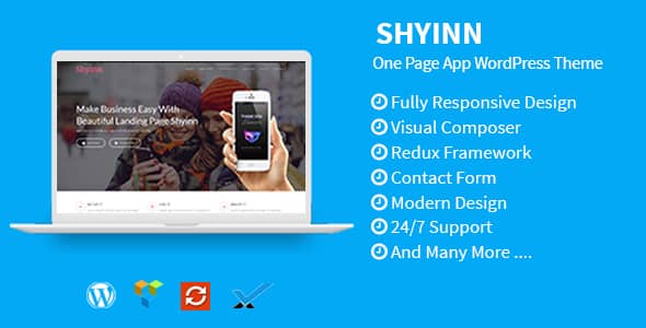 Shyinn v1.4 Nulled - Тема WordPress для одностраничного приложения