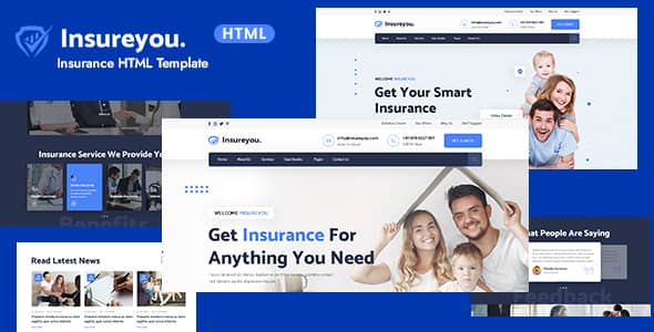 Insureyou Nulled - HTML-шаблон страхования