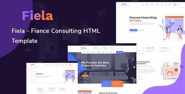 Fiela Nulled - HTML-шаблон финансового консалтинга