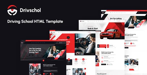 Drivschol Nulled - HTML-шаблон автошколы