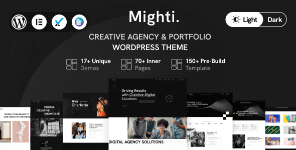 Mighti v1.0.4 Nulled - Тема WordPress для портфолио креативного агентства