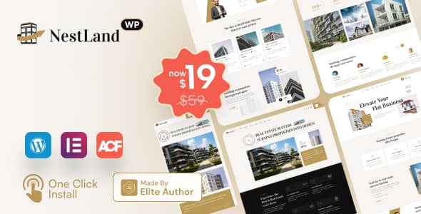 NestLand v1.0.0 Nulled - Тема WordPress для недвижимости