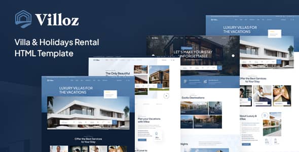 Villoz Nulled - HTML-шаблон аренды виллы для отдыха