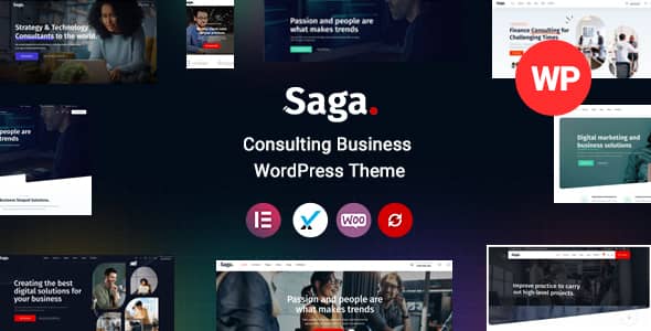 Saga v2.4 Nulled - Тема WordPress для бизнес-консалтинга