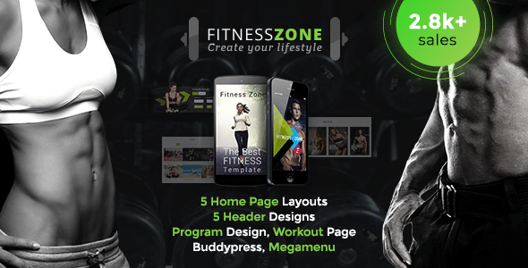 Fitness Zone v5.3 Nulled - Тема WordPress