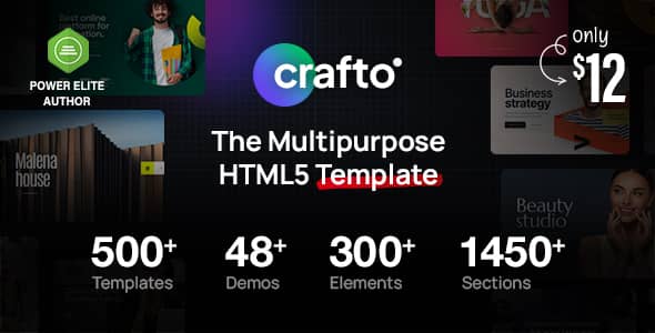 Crafto Nulled - Многоцелевой шаблон HTML5