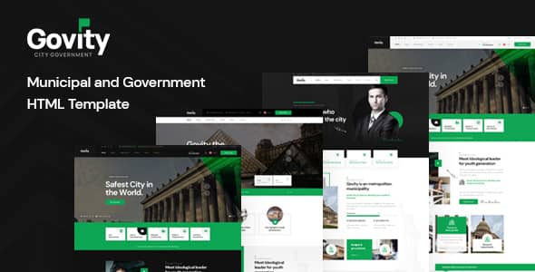 Govity Nulled - HTML-шаблон муниципальных и государственных органов