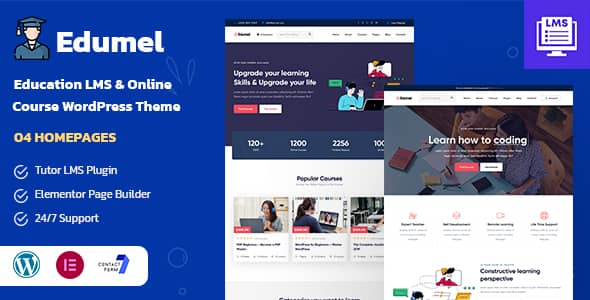 Edumel v1.0 Nulled - Образовательная тема LMS WordPress