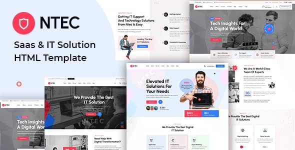 Ntec Nulled - HTML-шаблон Saas IT Solution