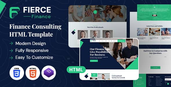 Fierce Finance Nulled - HTML-шаблон