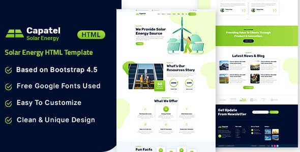 Capatel – Solar Energy HTML Template - 