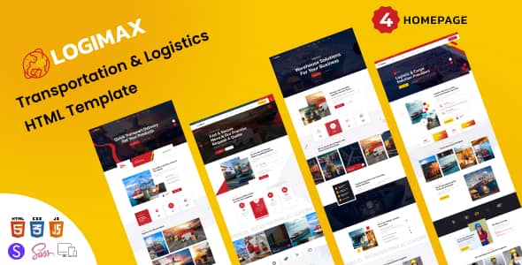 Logimax Nulled - HTML-шаблон транспортной логистики