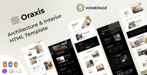 Oraxis Nulled - HTML-шаблон интерьера архитектуры