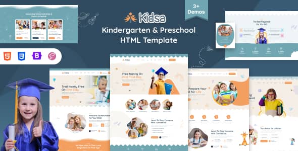 Kidsa Nulled - HTML5-шаблон для детского сада