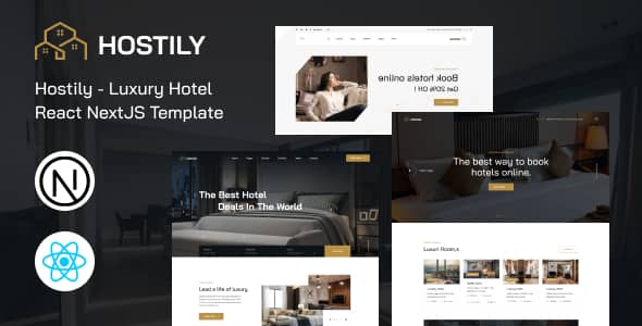 Hostily Nulled - Шаблон NextJS для роскошного отеля React