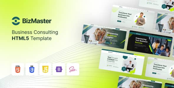 BizMaster Nulled - Консалтинговый бизнес HTML-шаблон Многоцелевой