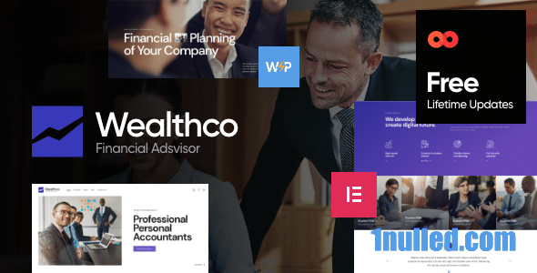 WealthCo v2.12 Nulled - Тема бизнес-финансового консалтинга