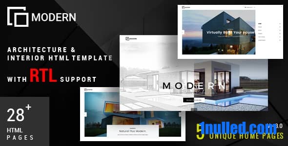 Modern Nulled - HTML-шаблон архитектуры