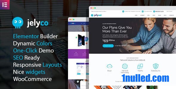 JelyCo v1.1.0 Nulled - Тема WordPress для ISP Telecom