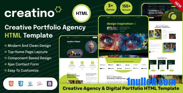 Creatino – Creative Agency Portfolio HTML Template - 