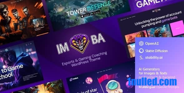 Imba v1.0 Nulled - Тема WordPress для киберспортивных игр