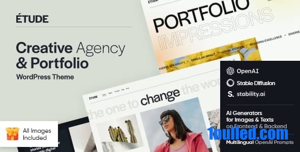 Etude v1.0 Nulled - Тема WordPress для портфолио креативного агентства