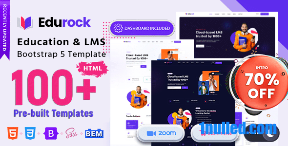 Edurock v1.2.6 Nulled - Образовательный HTML-шаблон