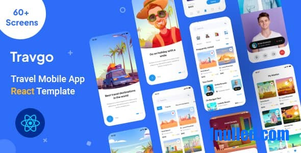 Travgo Nulled - Шаблон React для мобильного приложения для путешествий