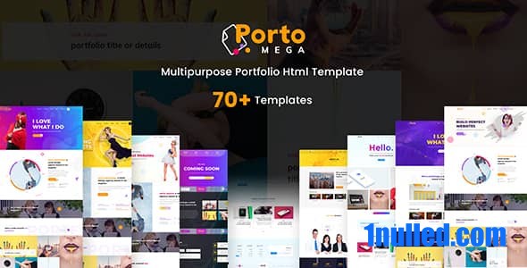 PortoMega Nulled - Многоцелевой шаблон портфолио