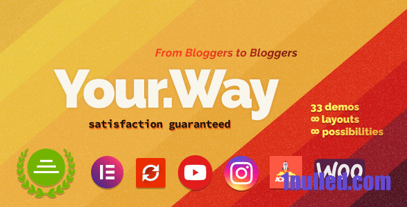 YourWay v1.2.4 Nulled - Многоконцептуальная тема WordPress для блога