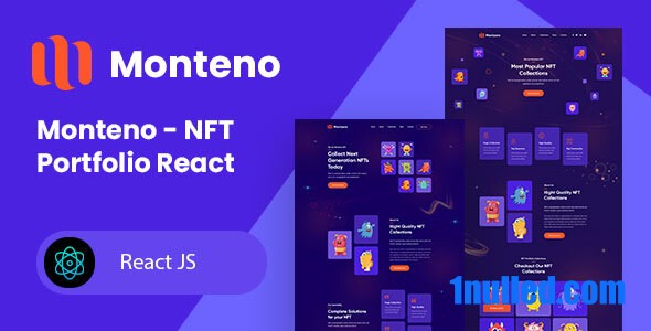 Monteno Nulled - Шаблон реагирования на портфолио NFT