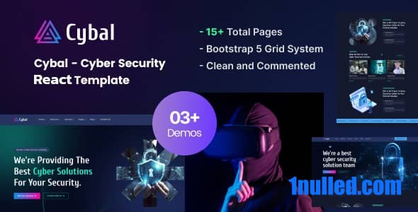 Cybal Nulled - Шаблон Cyber ​​Security Next js