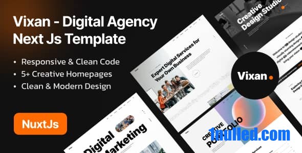 Vixan Nulled - Шаблон Nuxt js для креативного агентства