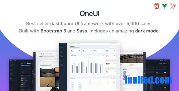 OneUI v5.9 Nulled - Шаблон панели администратора Bootstrap 5, стартовый комплект Vue Edition Laravel 11